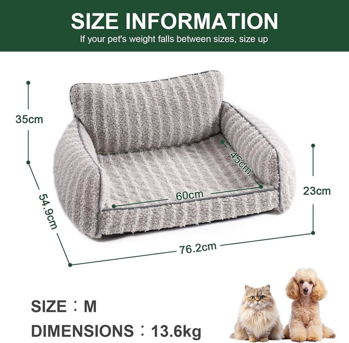 Orthopedic Pet Sofa - Small to Medium Size