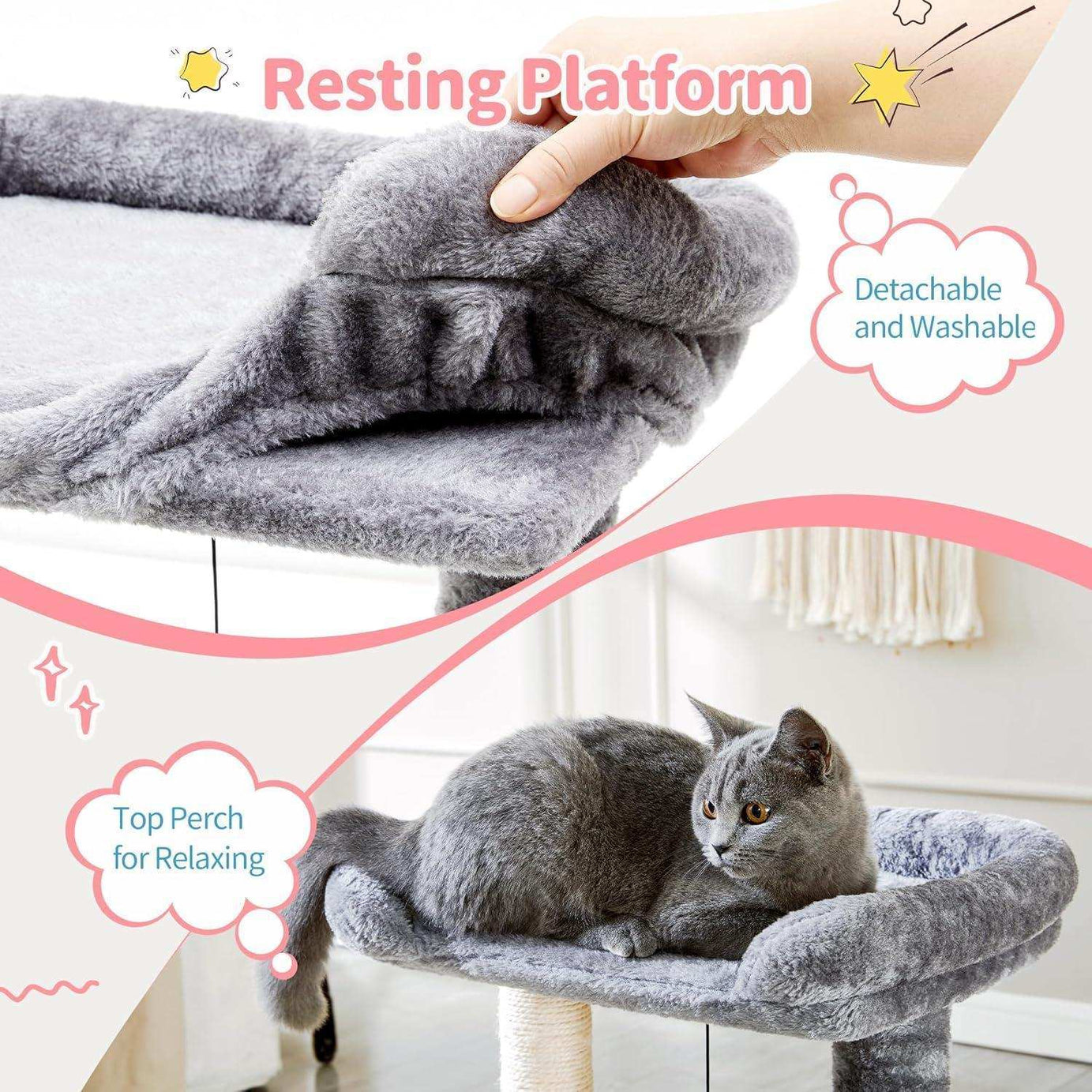 Small 4-in-1 Cat Tree Tower