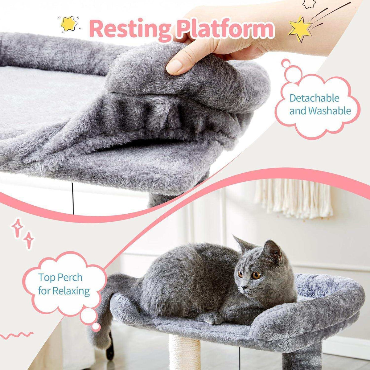Small 4-in-1 Cat Tree Tower