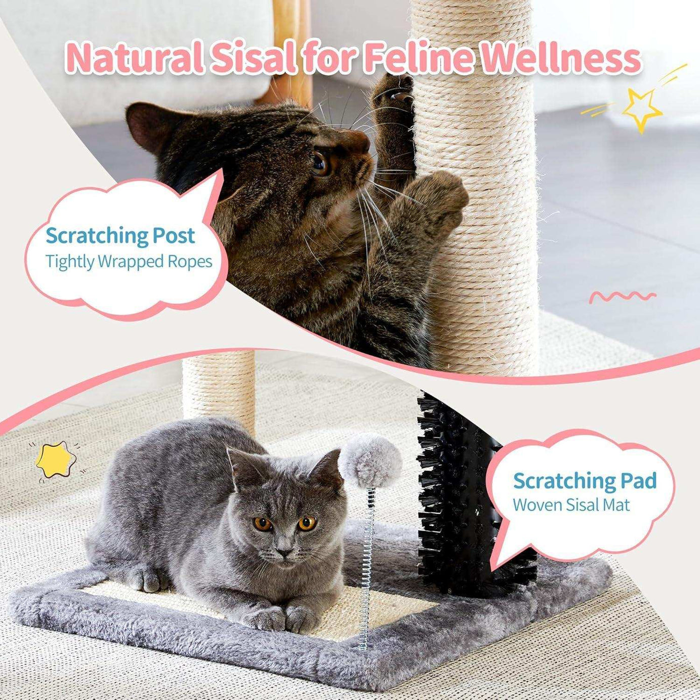 Small 4-in-1 Cat Tree Tower